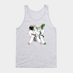 Alien Astronaut Space Karate Tank Top